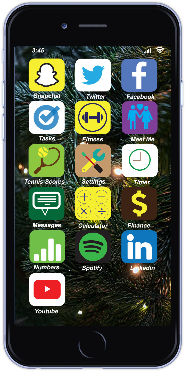 Home screen of a phone